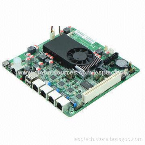 Firewall Motherboard, Onboard D2550 CPU, 4 x RJ45 GLAN, 4 x USB2.0, VGA, 12V DC-in